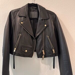 All Saints Elora Black Leather Jacket | US sz. 8